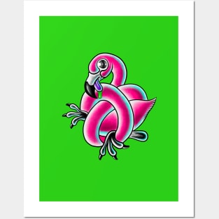 Impossible flamingo knot Posters and Art